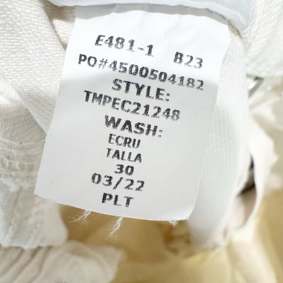 Hudson Remi High-Rise Stretch Straight-Leg Ankle Jeans Ecru Size 30 NWT - Picture 9 of 13